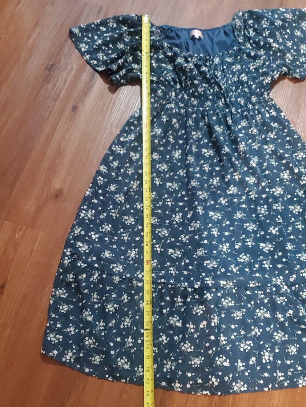 Dizzy Lizzy Navy Blue Floral Ruffle Dress - Picture 5 of 7